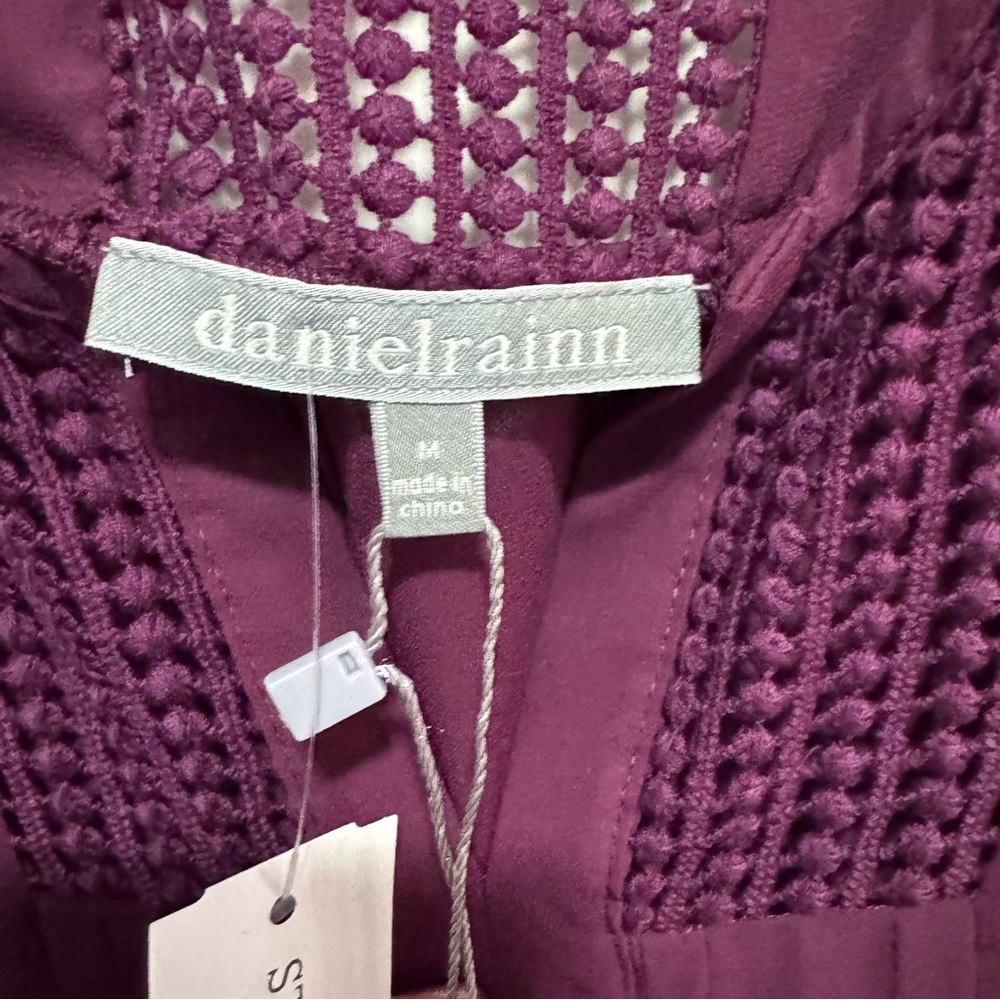 Daniel Rainn Plum Sleeveless Blouse size M - NWT - Picture 2 of 8